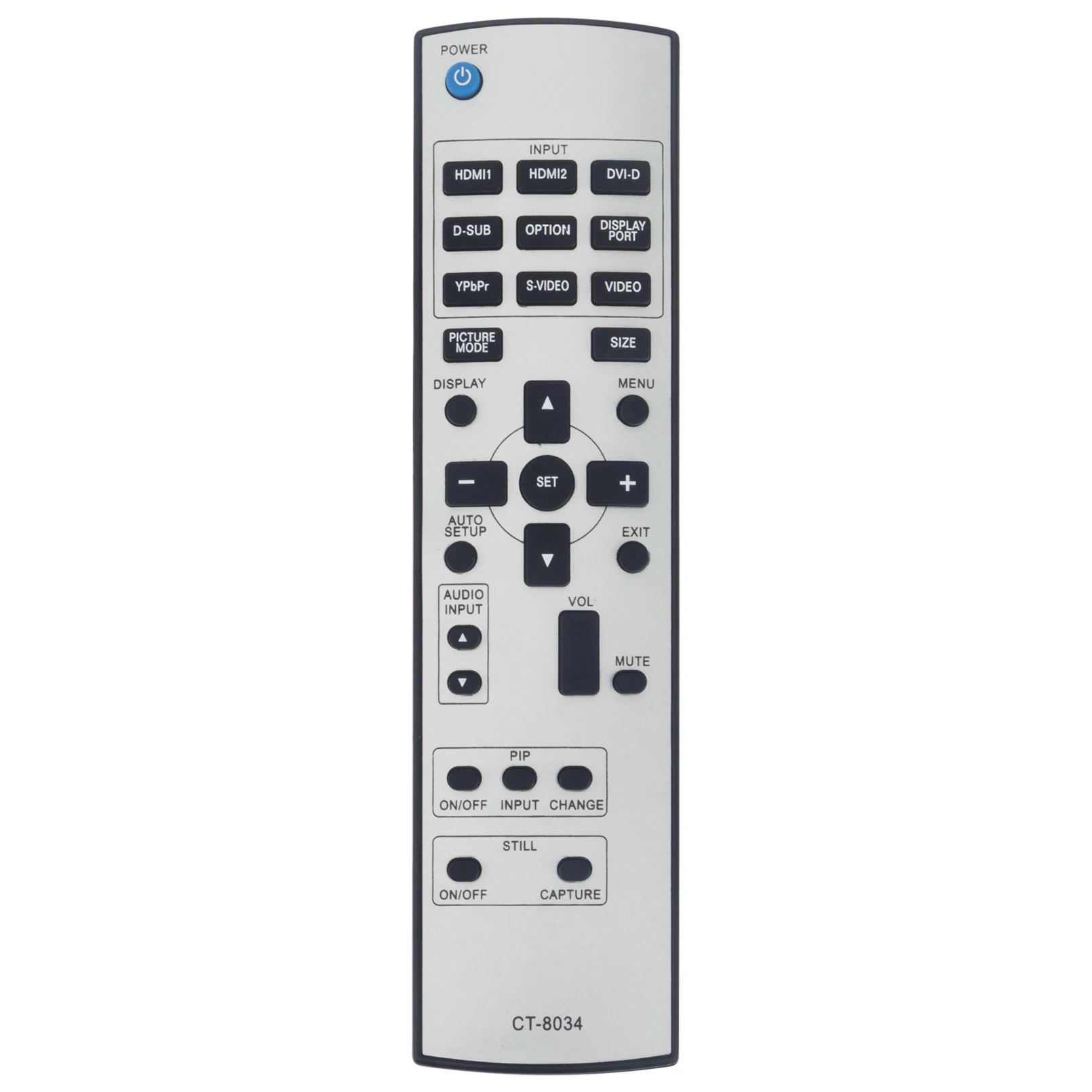 

New CT-8034 Replacement Infrared Remote Control Suit for Toshiba LCD Monitor TD-Z701 TD-Z551 TD-Z421 TD-Z471