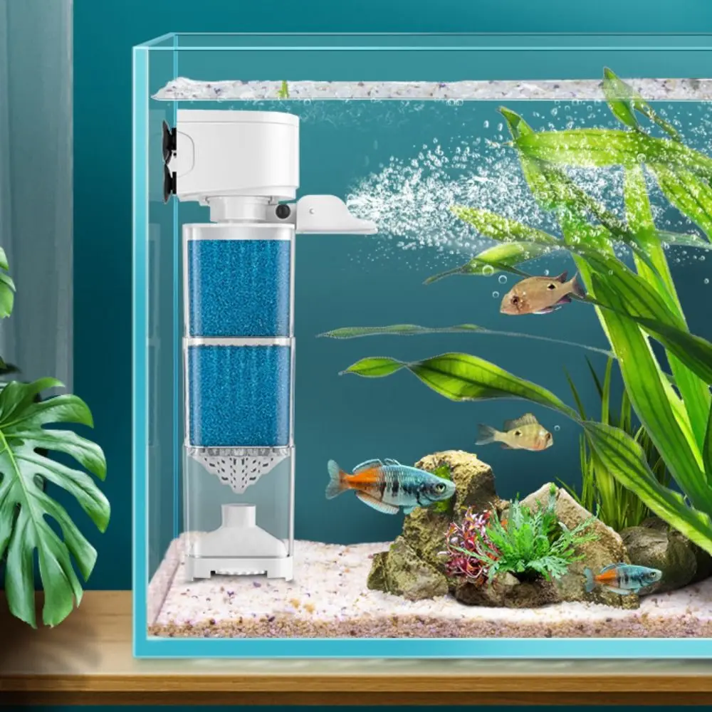 

Mute Fish Tank Submersible Filter Plastic Built-in Filter Suction Toilet Removable Water Circulation Pump Oxygenation Pump