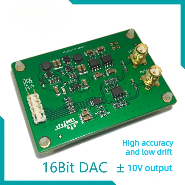 

DAC8563 DAC Module Positive and Negative 10V Signal Amplitude 16Bit DAC Single/bipolar Output