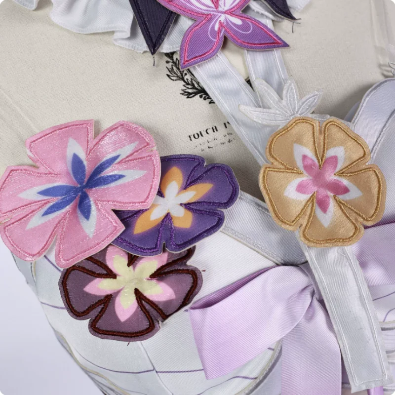 Honkai Star Rail Farfalla Set Cosplay Parrucca Abito Copricapo Elysia Amphore Nuova Pelle Vestito Costume da Festa di Halloween per Donna