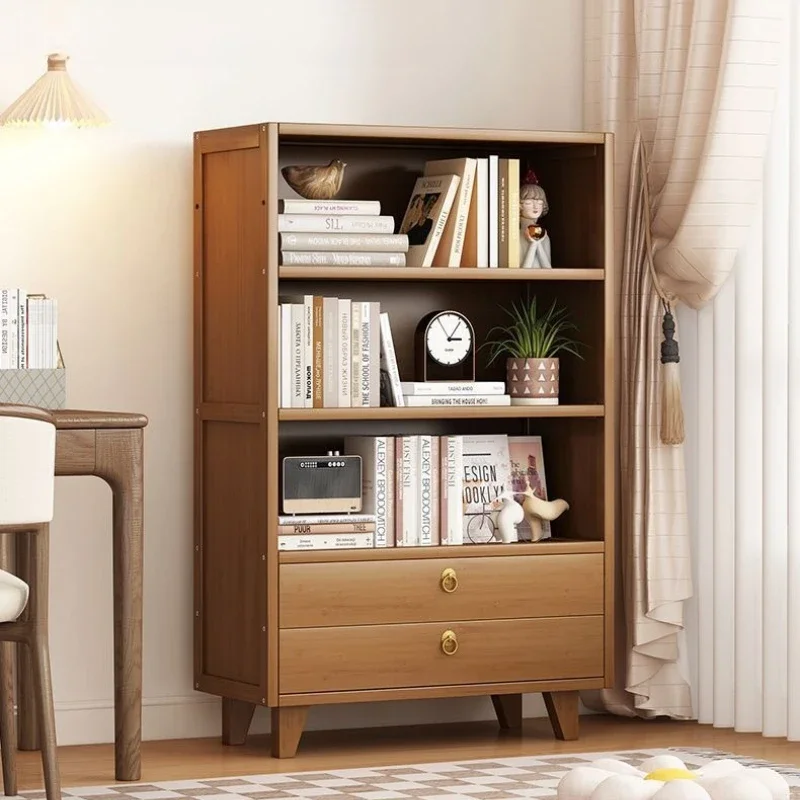 

Bookshelf Shelf Floor-to-ceiling living room locker Layered display Storage cabinet Against the wall with pumping bookcase