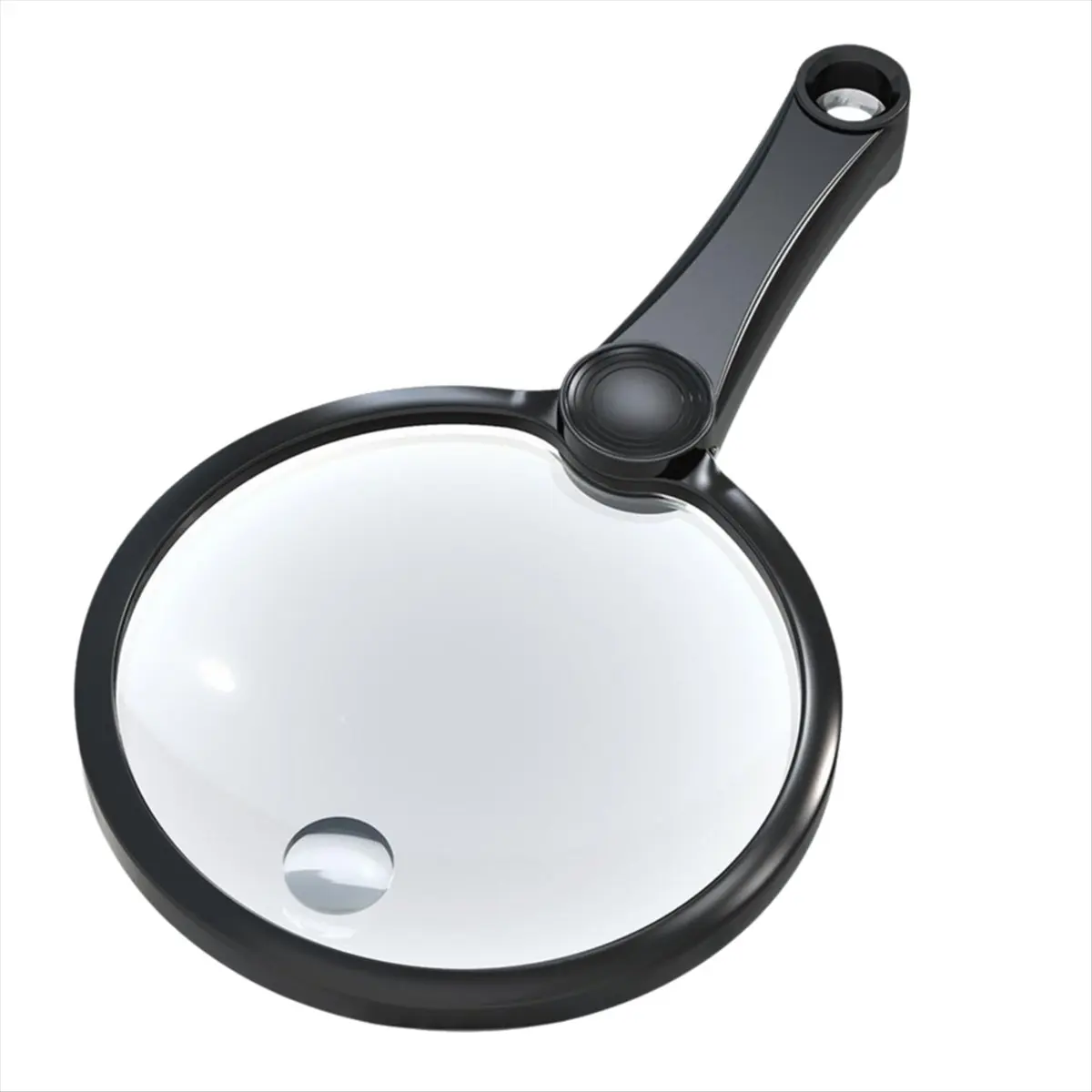 DT747 TRENDY~Handheld Magnifying Glass with Eye-Care Anti-Flicker LEDs - 3 Adjustable Light Modes, Rechargeable