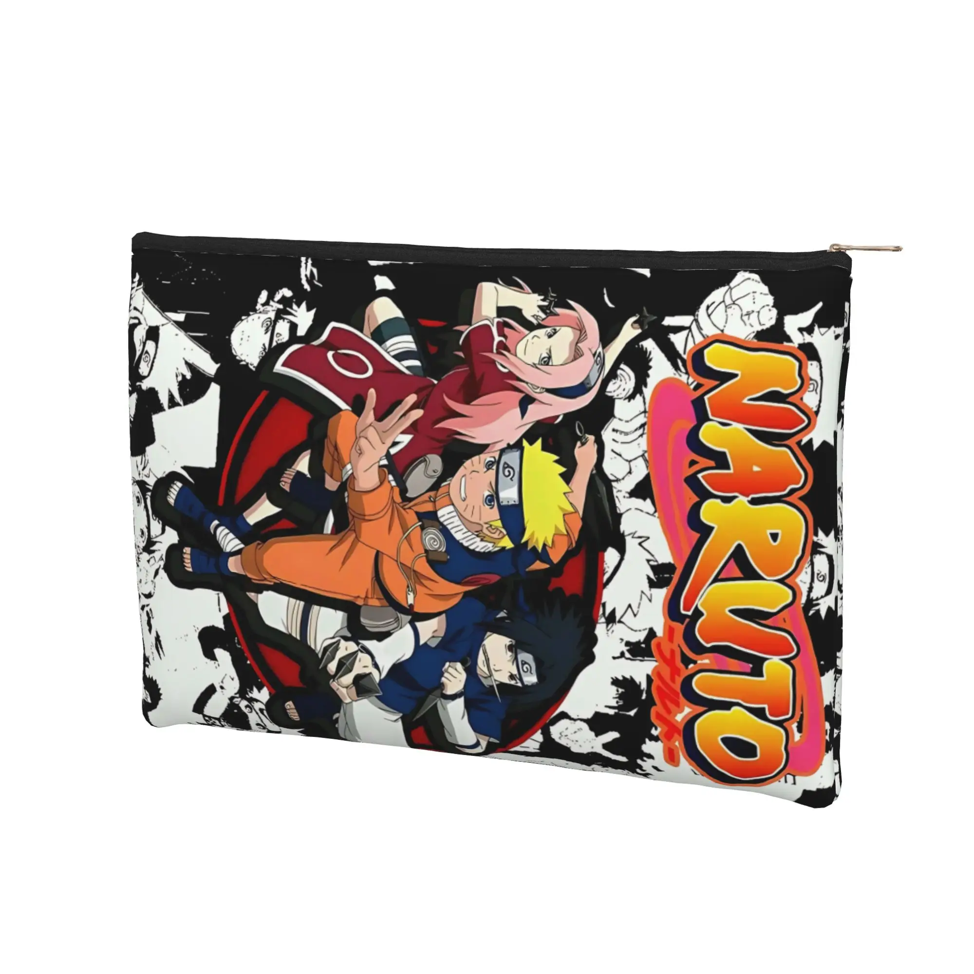 anime Foldable Cute pouch Naruto anime comic Makeup Bag  Toiletry Bag with Zipper Wash Bag