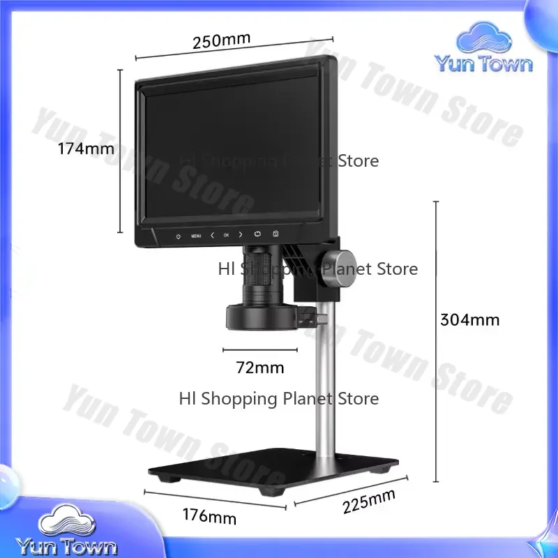 50X to 1200X Digital Scanning Electron Microscope for Inverted Metallurgical Laboratory Microscope with Remote Control for