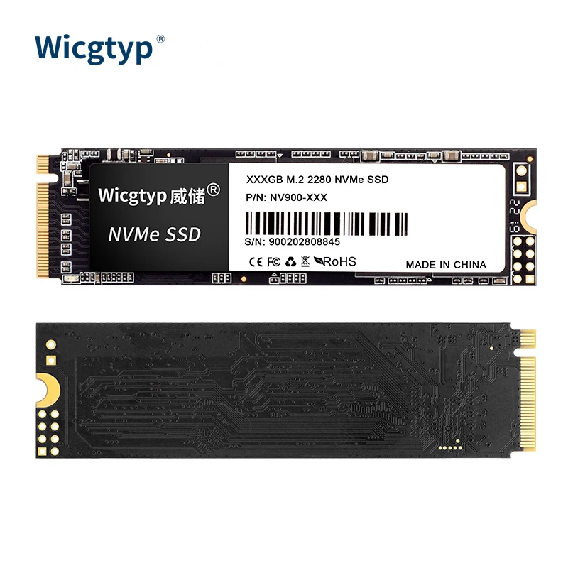 Wicgtyp M2 SSD NVMe 256GB 512GB 1TB 128GB M.2 NMVe 2280 PCIe 3.0 Hard Disk Internal Solid State Drive for Laptop Desktop