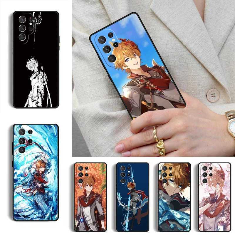 Genshin Impact Tartaglia Phone Case for Samsung Galaxy S26 S25 Ultra S24 S23 S22 S21 Plus Note 10 Bumper Cover