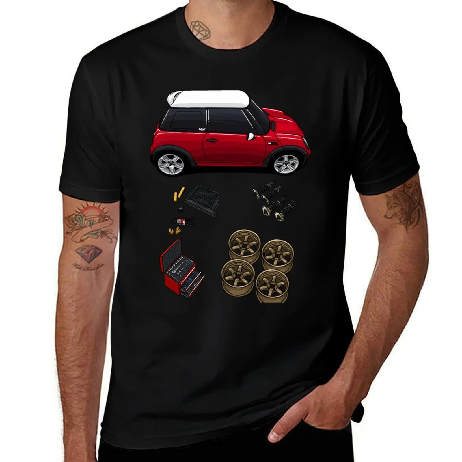 R53 Project Chilli Red T-Shirt Work Utility Casual Tee Shirt T-Shirt