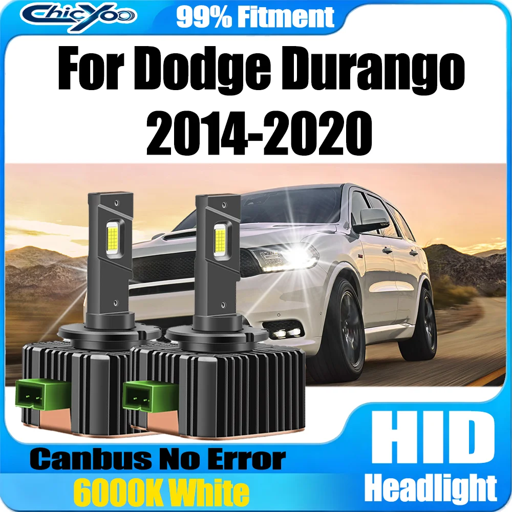 2pcs 30000LM High Power D3S LED Headlights 120W For Dodge Durango 2014-2020 Canbus No Error HID Xenon Lights 12V 24V