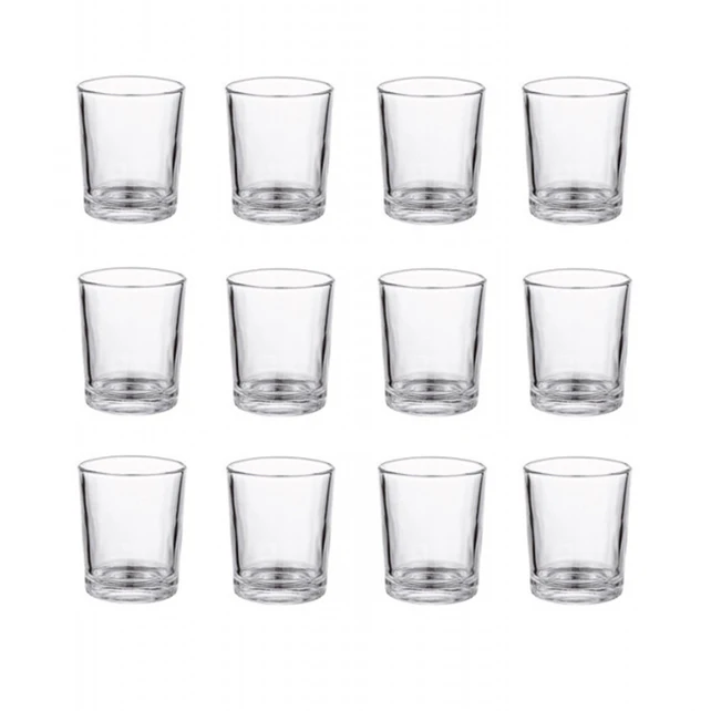 26ml 12pcs Set Classic Style Transparent Chinese Small Wine Glass Bullet Cup Restaurant Specific Wine Glasses Whiskey Vodka Cups