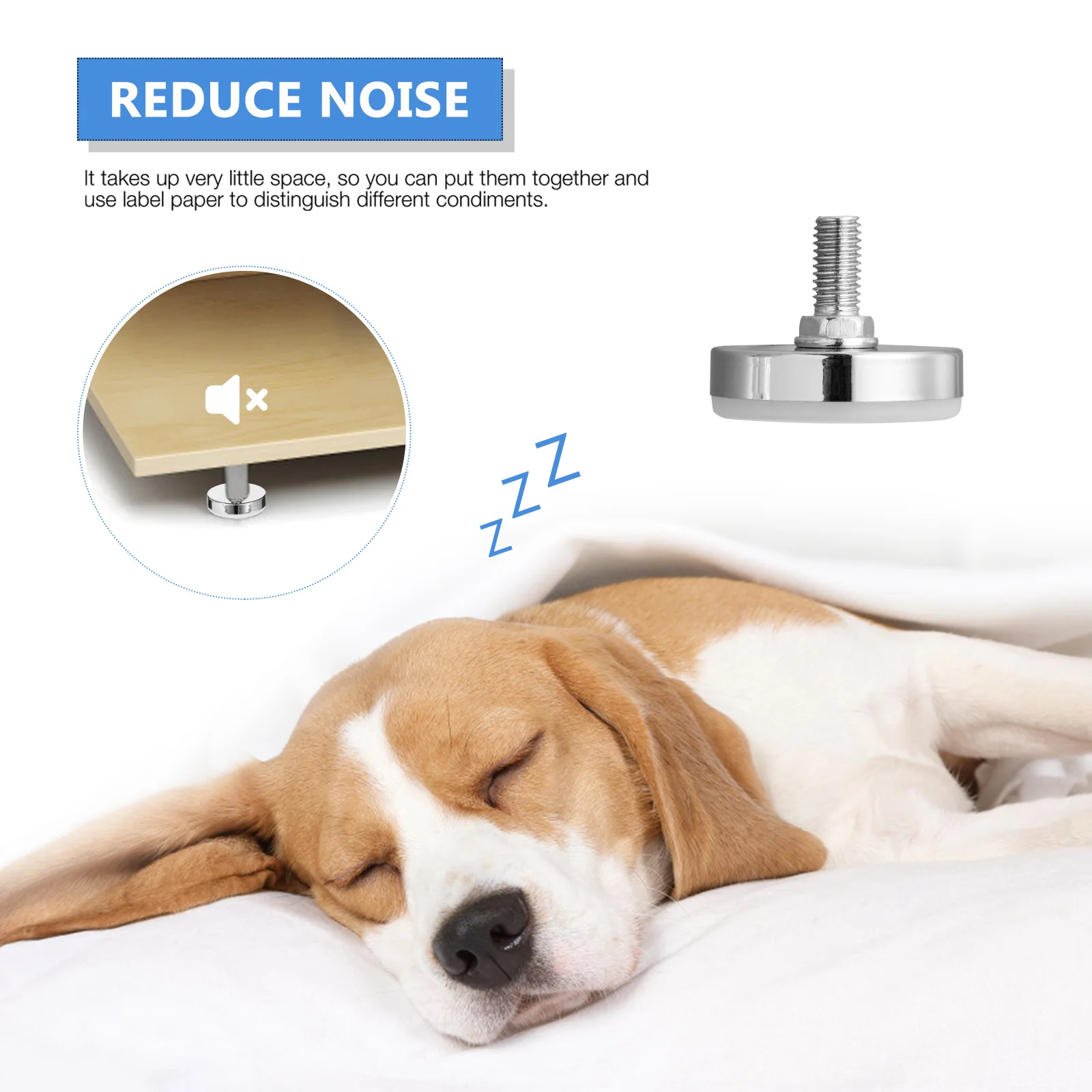 

8Sets Furniture Levelers Adjustable Screw Legs Stable Anti-Wobble for Home Office Chair Table Cabinets Levelers Screw