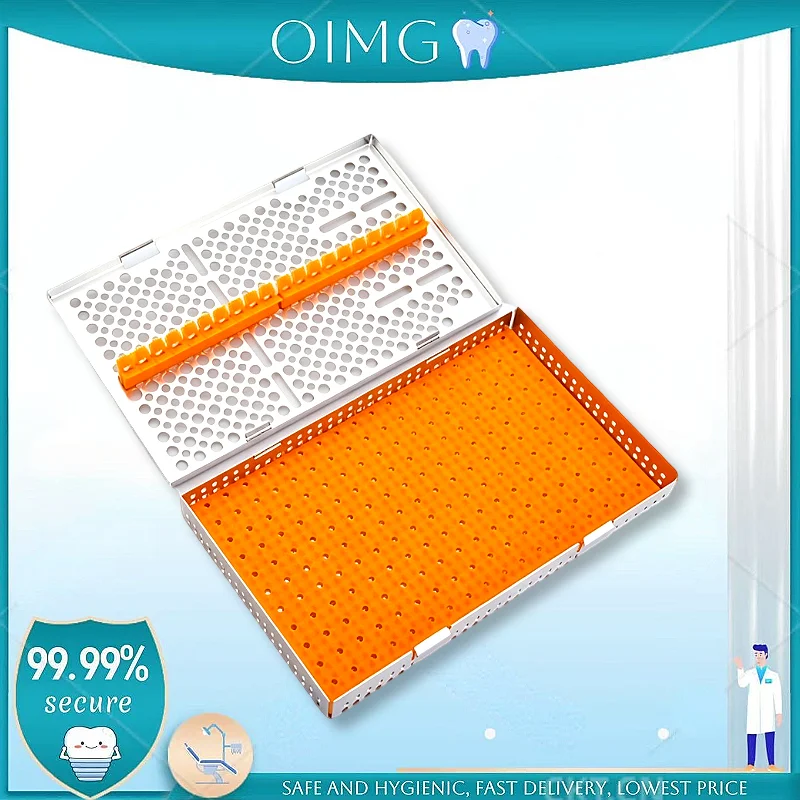 Autoclave Separated Dental Sterilization Cassettes Management Trays for Dental Instruments Box