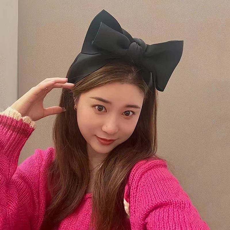 Y2k Large Bow Hair Hoop Headband For Women Girls Wide Hair Band Fashion Hair Accessories