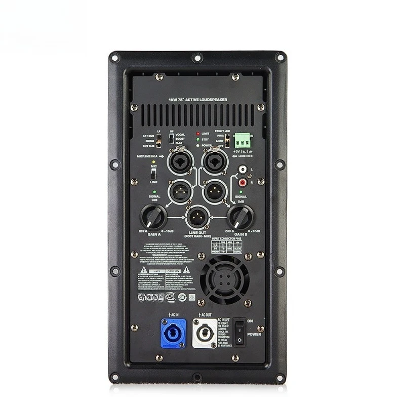 For 12 Inch 15 Inch 18 Inch Professional Active Speaker Digital Power Amplifier Rear Panel Module