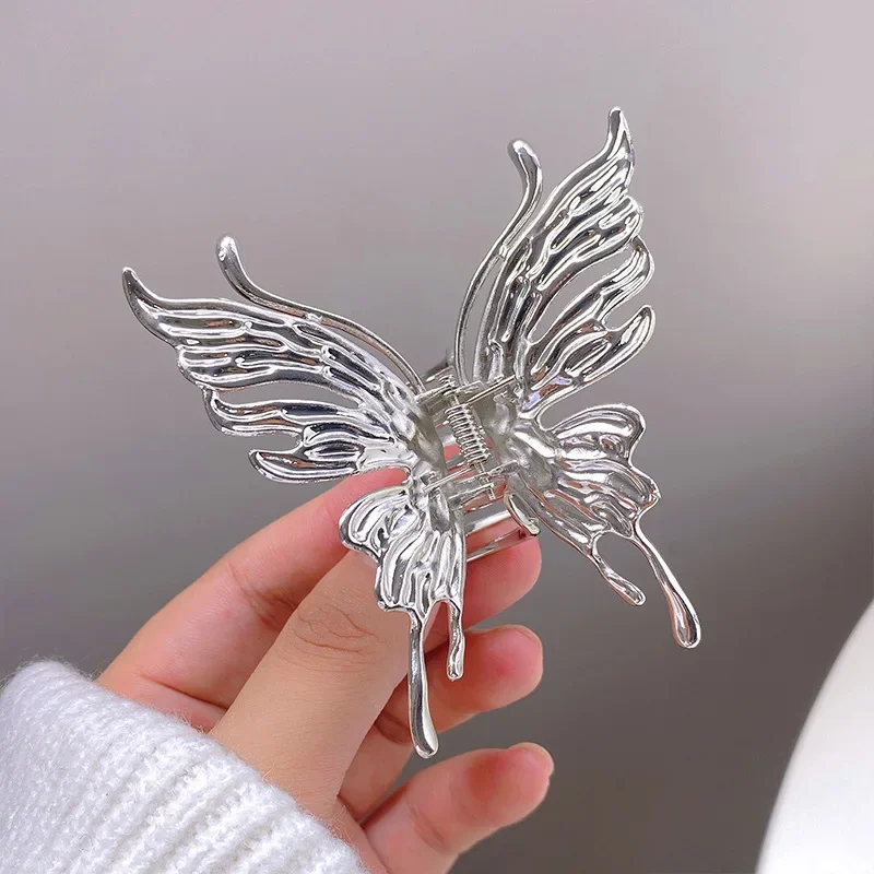 1pc Y2K Style Women Butterfly Hair Accessories, Bling Bling Rhinestone Decoration Butterfly Shaped Hair Clips Fashion Hair Clips