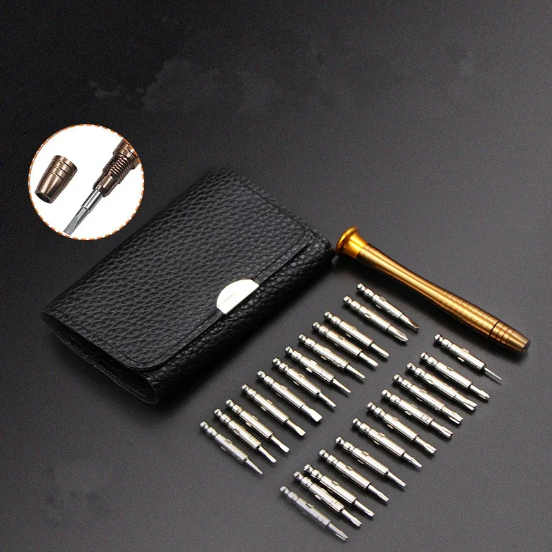 

Mini Precision Screwdriver Set 25 in 1 Electronic Torx Screwdriver Opening Repair Tools Kit for iPhone Camera Watch Tablet PC