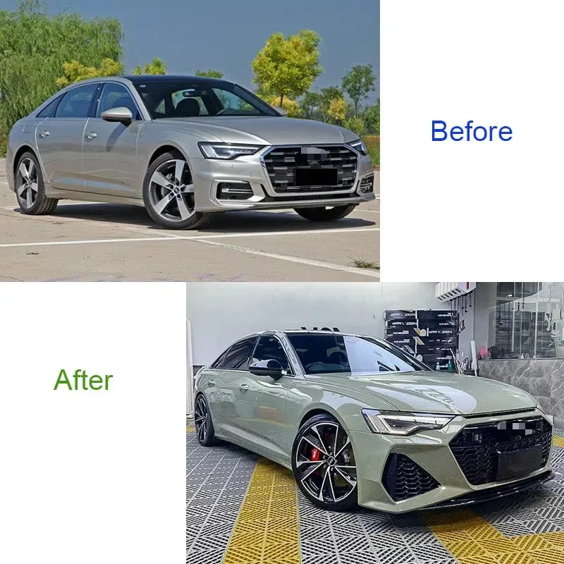 A6  S6 C8 4K Front Bumper  Facelift RS6 C8 Car Bumper A6 S6 C8 4K Car Bodykit 2018 2019 2020 2021