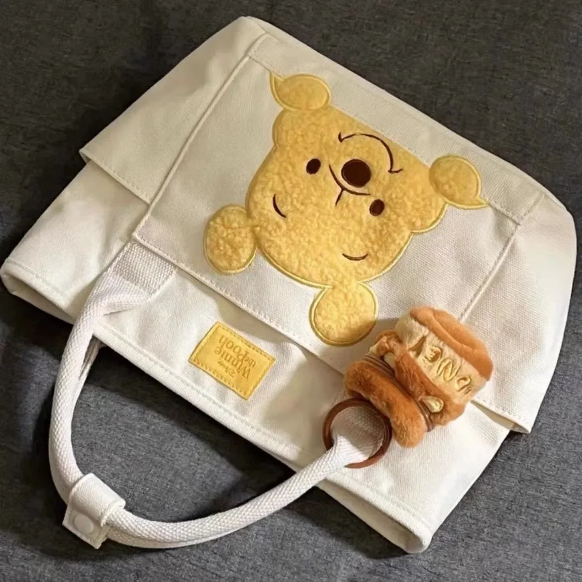 Disney cartoon Winnie Animal Design Backpack Figure Pattern Bag Kindergarten canvas bag Gift