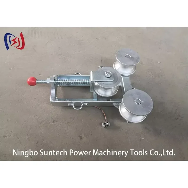 Durable Conductor Earth Grounding Wire String Pulley Block Sheave for Construction Made of Steel Nylon Aluminium OEM Support