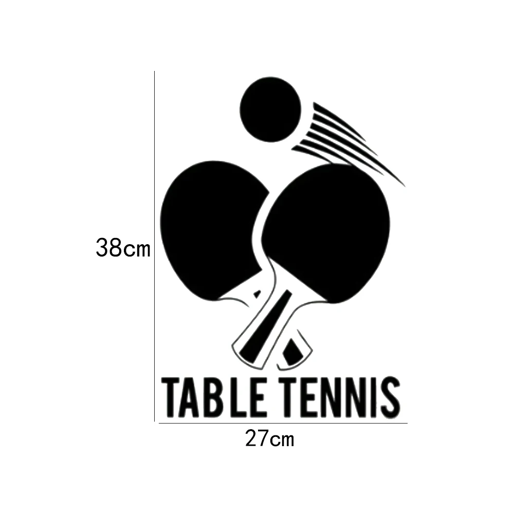 Table Tennis Logo Wall Sticker Sports Ping Pong Vinyl Decal Home Interior Decoration Waterproof High Mural Quality