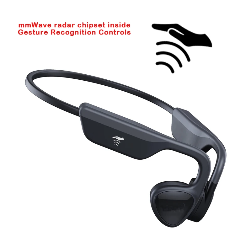 New Arrival Wireless Waterproof Radar Gesture Recognition Helmet Headset  Conduction Headphone for Motorcycle Wave Control