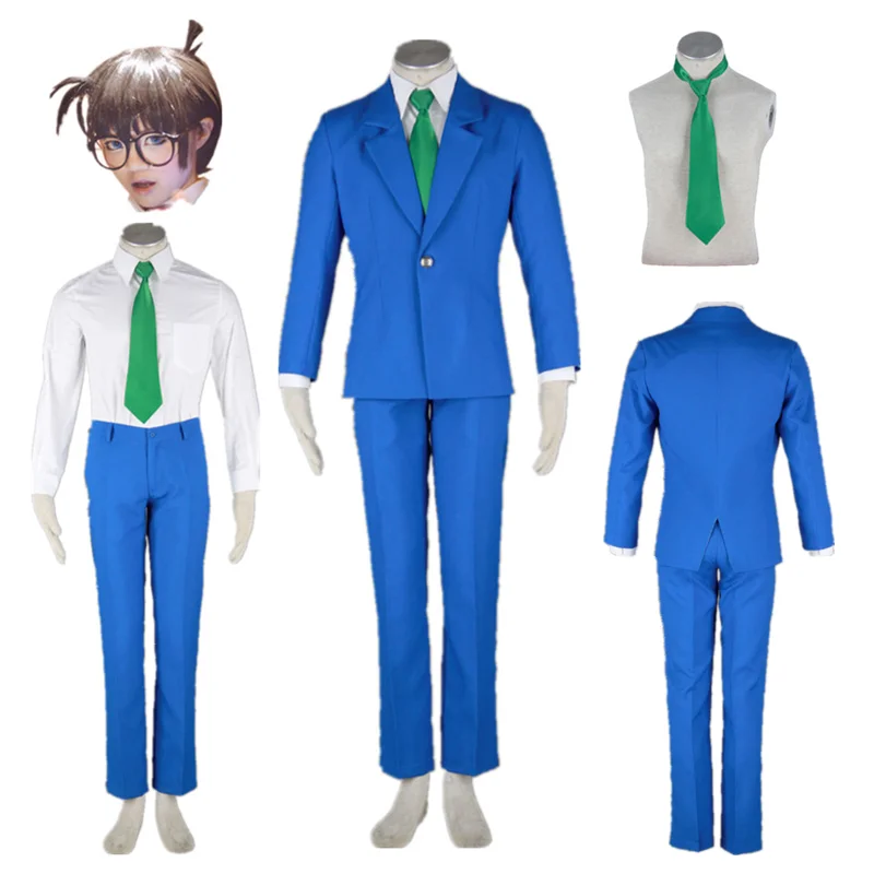 

Anime Cosplay Kudou Shinichi Costume Jimmy Kudo Men's School Uniform Halloween Cosplay Costume