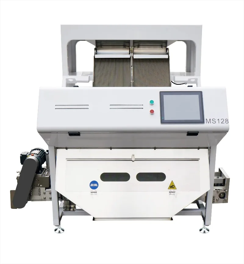 Optical Sorting Machine Nuts Seeds 128 China Cleaning Equipment Color Sorter Pumpkin Cashew Almond Peanut Shape Sorter customize