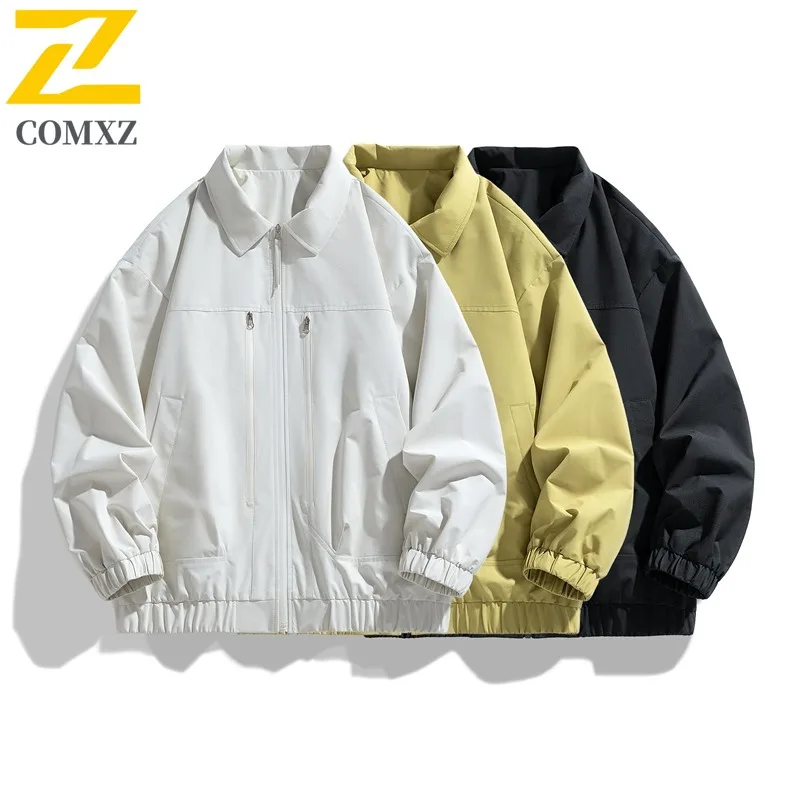 

COMXZ Удобная верхняя одежда Модный легкий мужской плащ для кемпинга и работы Минималистичная ветровка высокого качества для бега