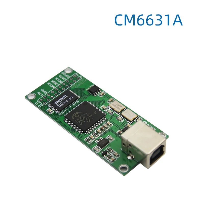 

CM6631A USB to I2S Digital Interface Asynchronous usb Card Audio Module 384KHZ for DAC ak4497 es9038q2m 9038pro