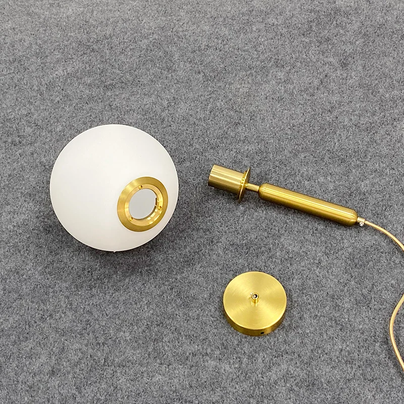 Moderno pingente lâmpada de luxo ouro bola vidro abajur pendurado luzes luminárias para sala jantar quarto decoração iluminação