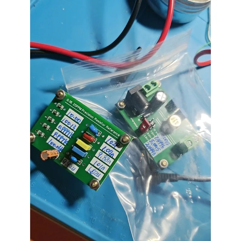 AD584 reference voltage source 10V  reference board calibration three and a half four and a half multimeter voltage profile