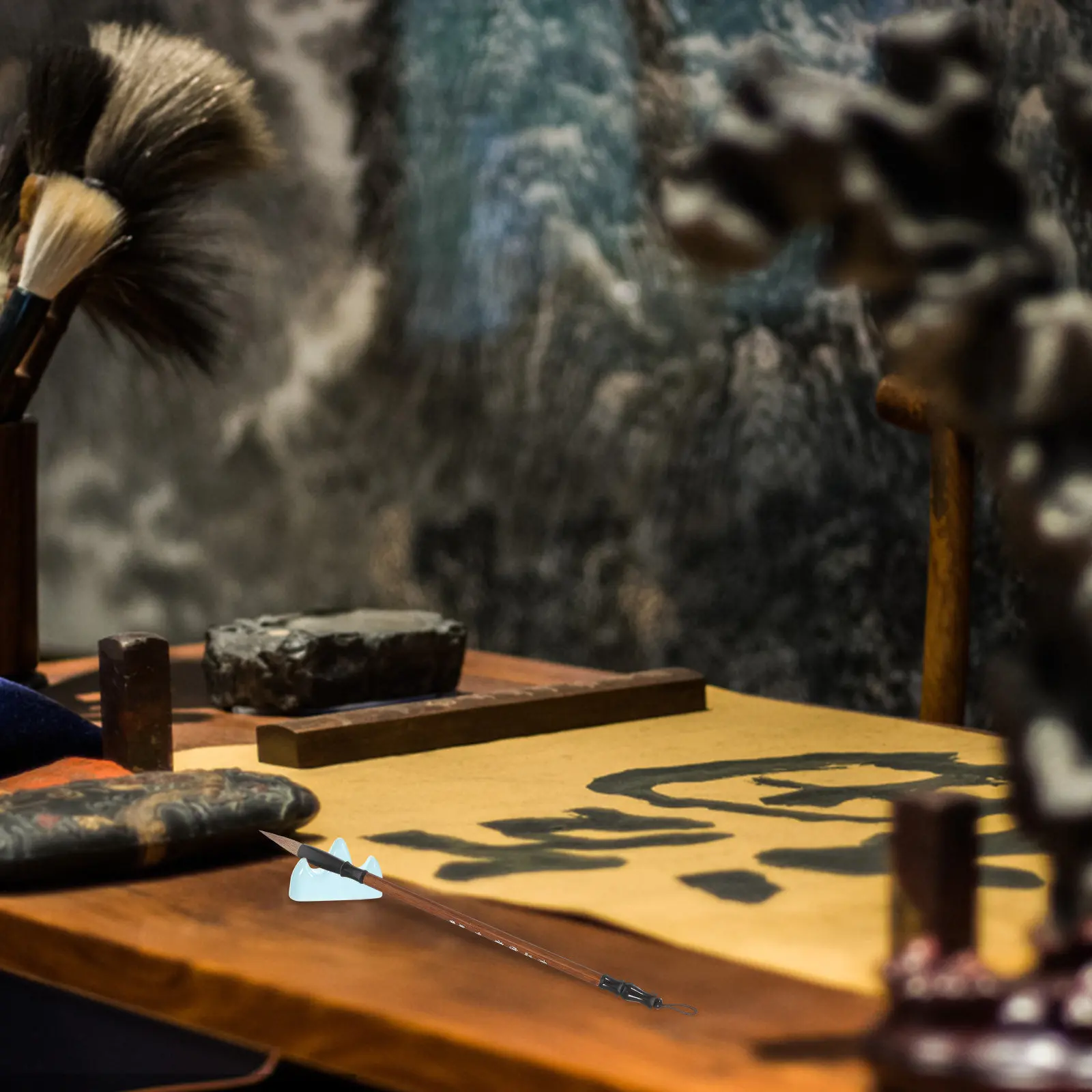 

1Set Calligraphy Cloth Kit Clear Texture Toughness Suitable Brush Calligraphy Ink Sumi Painting Household Use