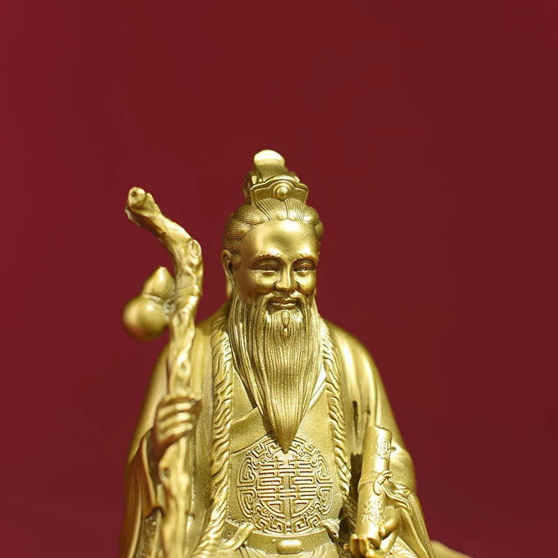 God Statue Buddhist Worship, Old Man Under The Moon Figurine, Home And Temple Decoration For Marriage Blessings,