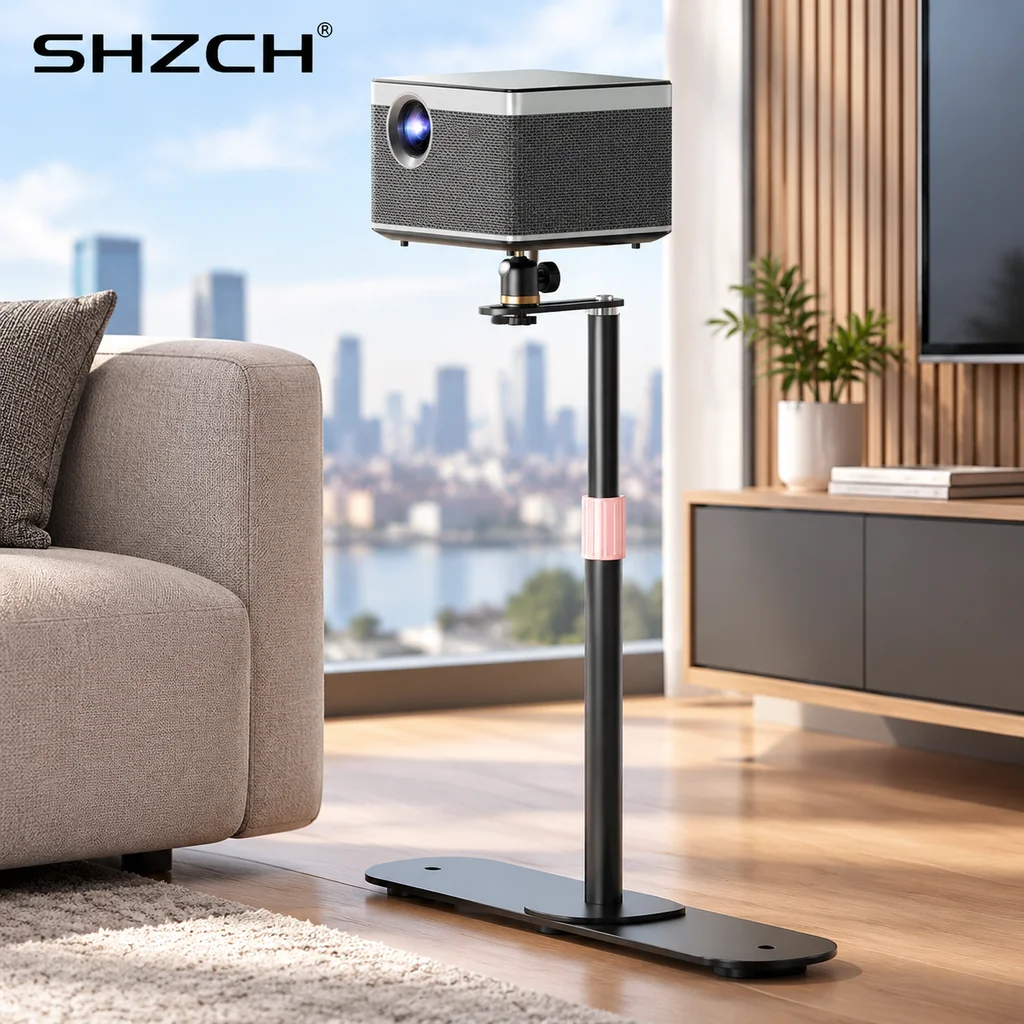 360° Rotating Projector Stand Bedside or Desk Mount Wall Projector Holder for Home or Office Use Universal Fit Flexible Viewing