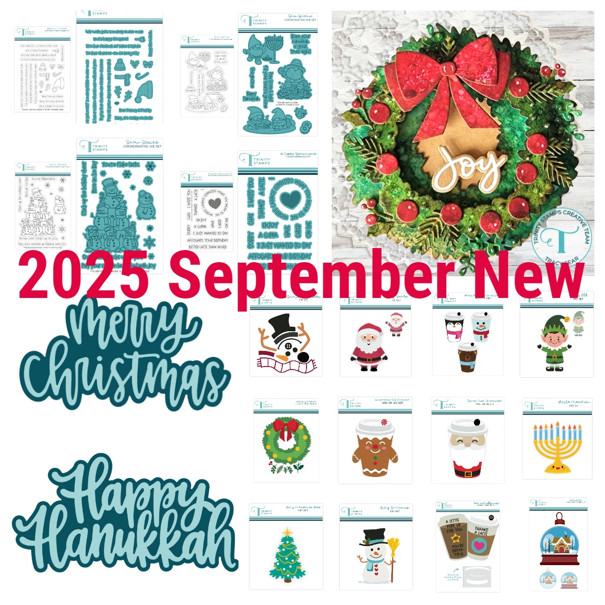 

New 2025 Large Christmas Hallowmas Stamps Dies Cup Character Nutcracker Santa Dies Stencils Scrapbooking DIY Album Card Template
