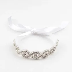 Shinning Del Bambino Delle Ragazze Della Fascia di Strass Nastro di Corrispondenza Della Fascia Appena Nato Hairband Accessori Dei Capelli Del Bambino Fotografia Puntelli