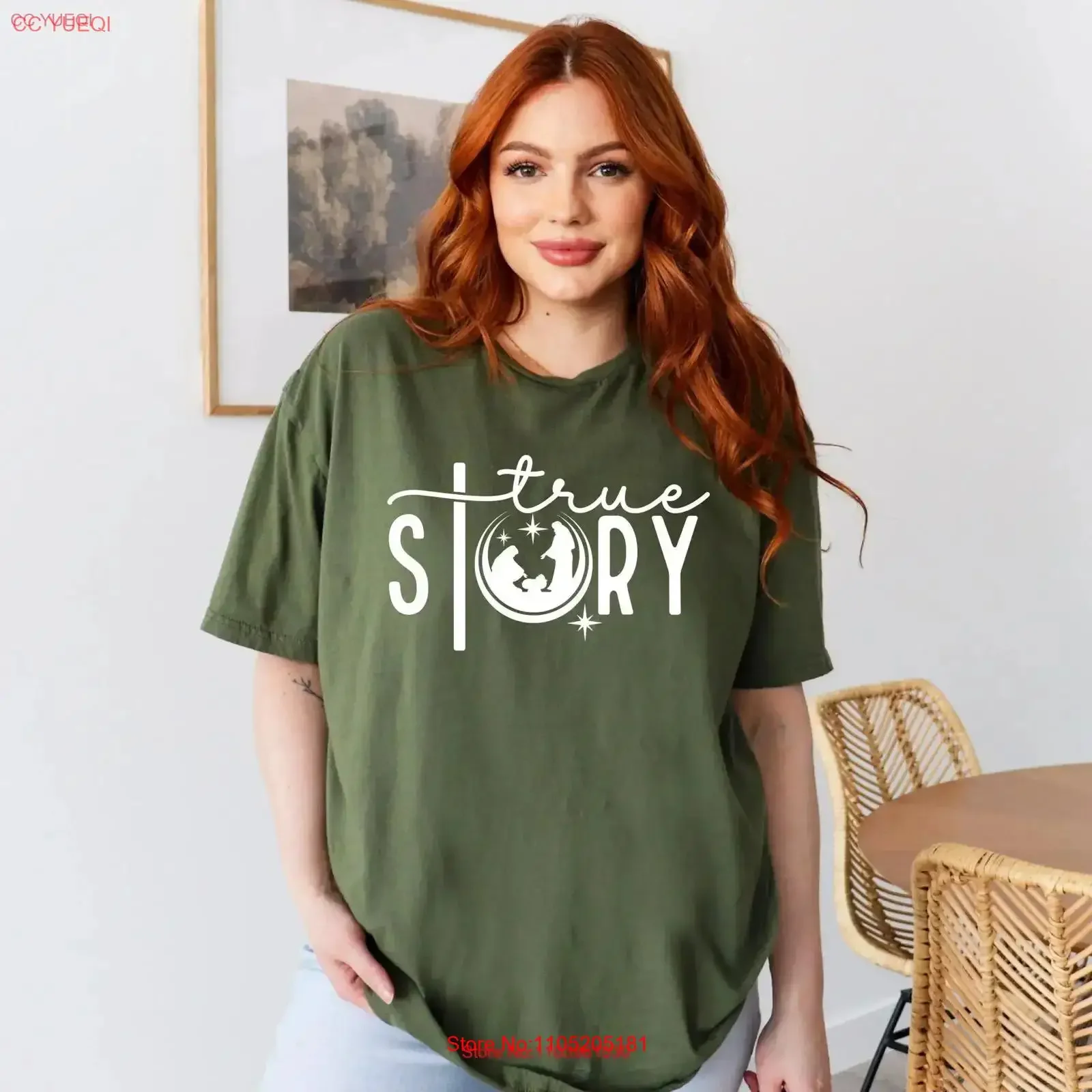 True Story T Shirt Nativity Scene Jesus Birth ChrisT Religious Christmas Joy to the World vintage Washed designer clothes