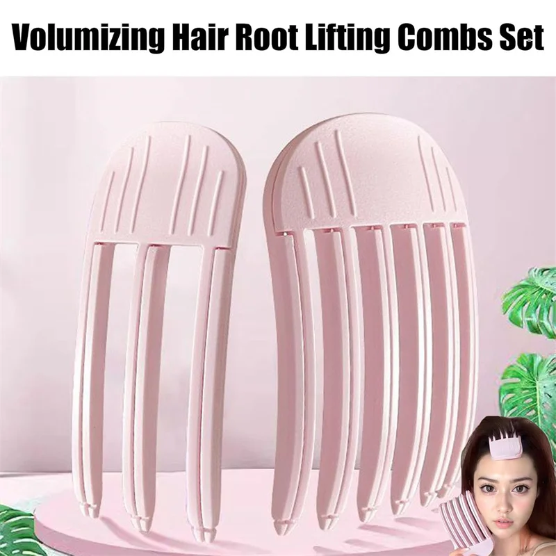 2pcs Heatless Hair Care Roots Fluffy Hairpin Curling Bangs Clips Hair Roots Volumizing Hair Clips Women Curling Fixed Shape Clip