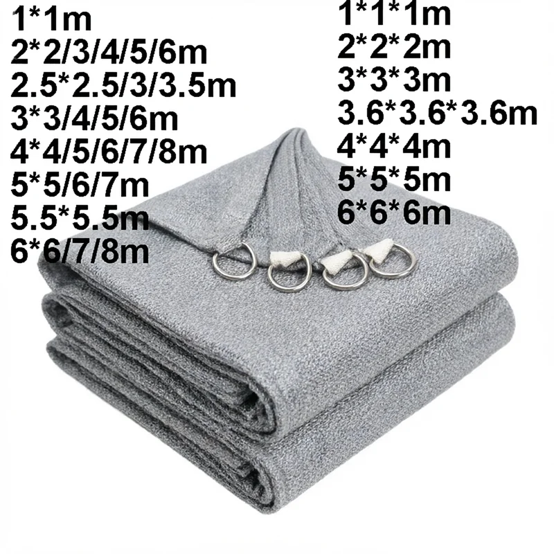Large Sun Shelter Quadrilateral Triangle Sunshade Sail 4x4 6x6m Outdoor Yard Garden Balcony Camping Canopy Grey Sun Shade Sail