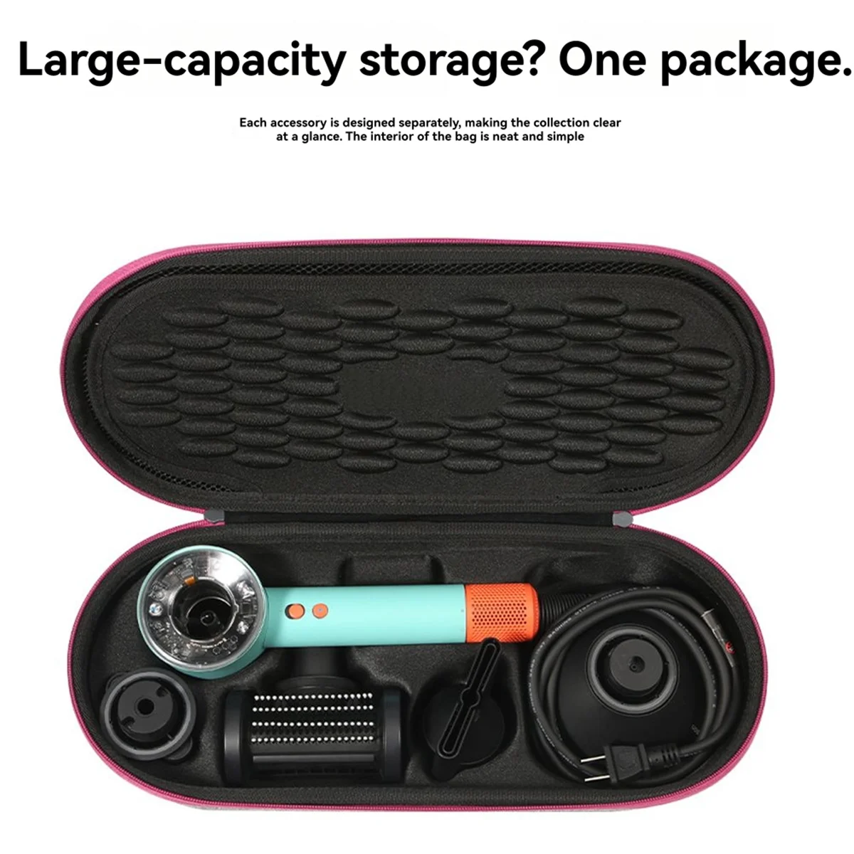 

AT59 подходит для Dyson HD01-HD16, сумка для хранения фена, портативный ящик для хранения, выпрямитель для волос, бигуди, защитный чехол