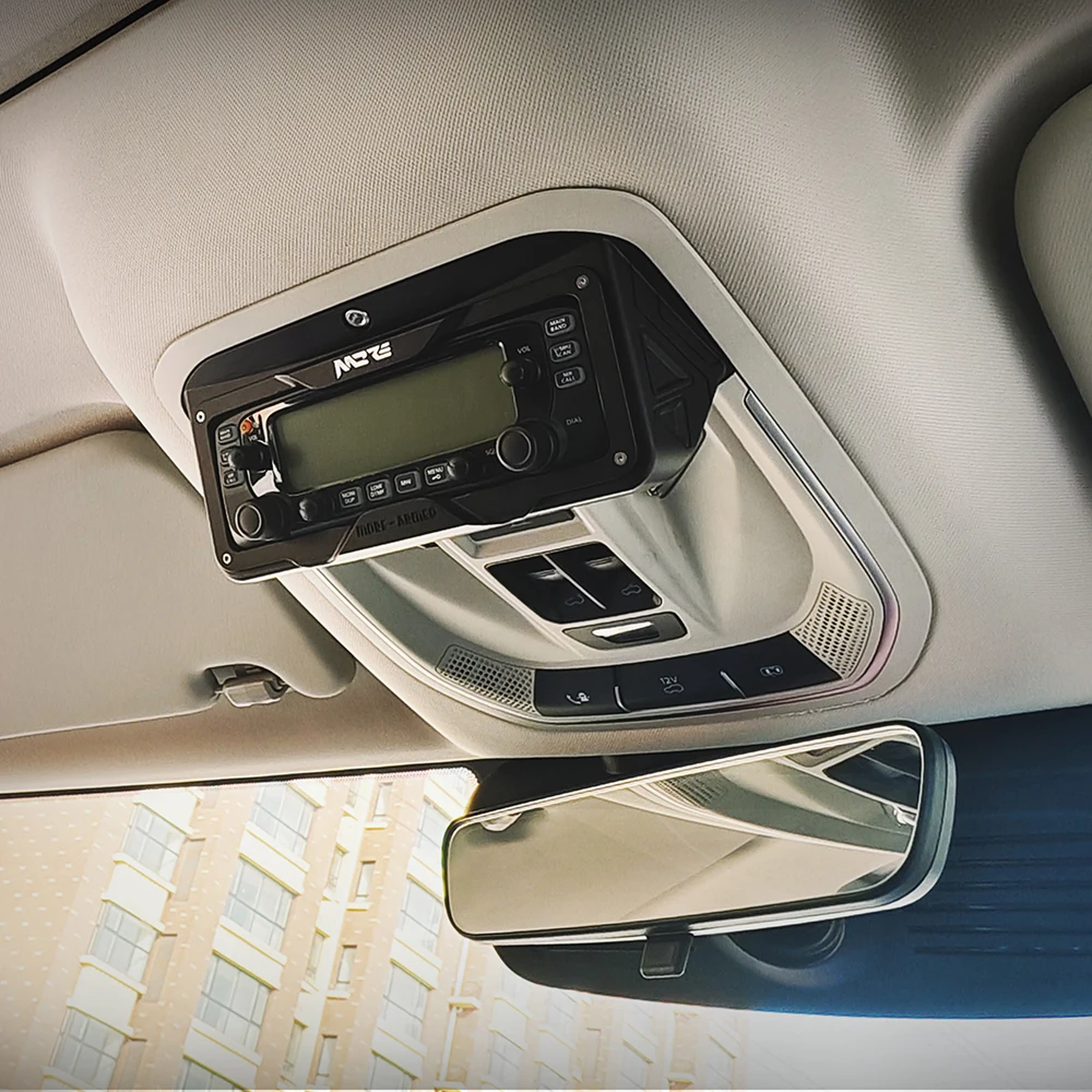 Overhead Console Radio Mount for GWM Tank 300 2019-2026, Sunglass Holder Bracket for ICOM IC-2730 & Yaesu FTM-6000R, TK1033
