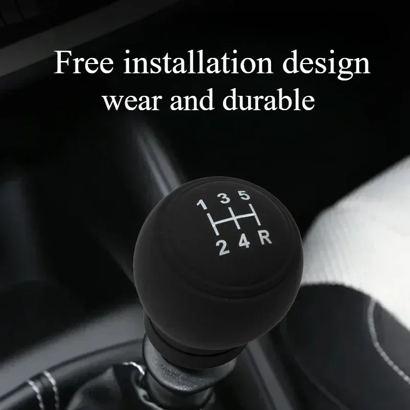 Universal Gear Shift Knob Silicone Cover Gear Rod Protect Case Dustproof WaterProof Lever Handle Skin Nonslip Manual Shifter