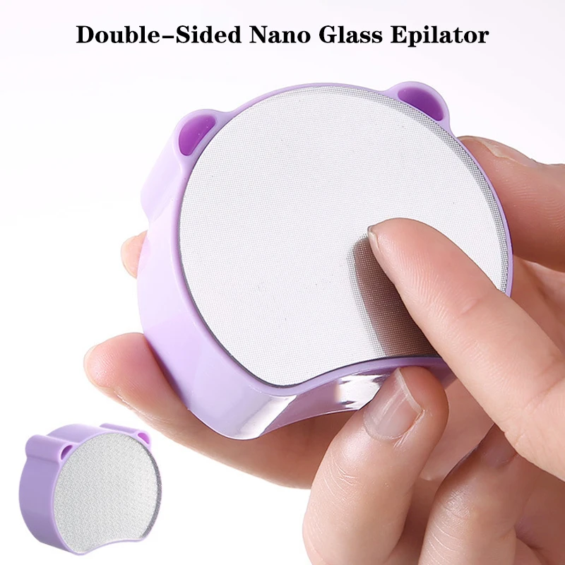 Double-Sided Nano Glass Epilator Manual Foot Grinder 2-in-1 Hair Removal Tool Foot Care Tool Ladies Epilator