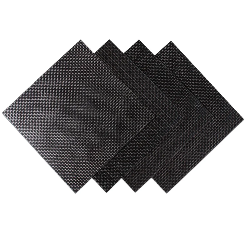 0.2mm 50mmx50mm 3K Pure Carbon Fiber Sheet High-strength Composite Carbon Board Black Carbon Plate for Aviation Model Materials