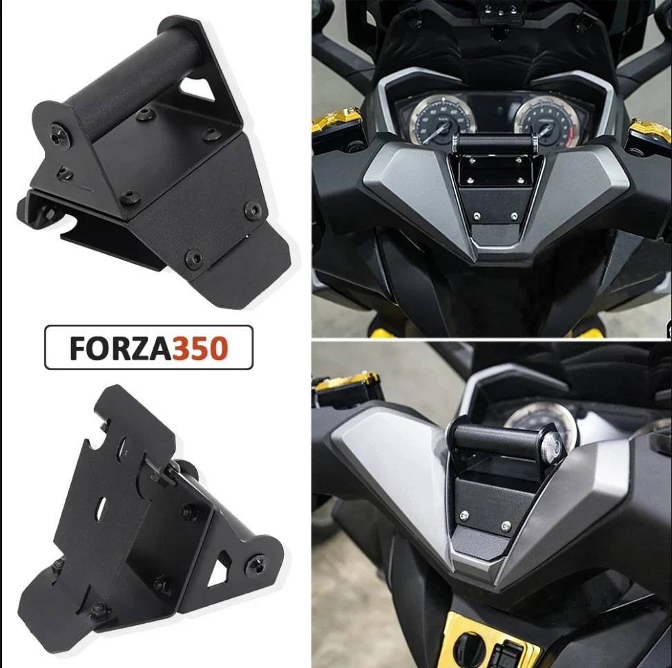 Braket pelat navigasi GPS ponsel ponsel sepeda motor, dudukan telepon sepeda motor baru untuk Honda Forza 350 Forza350 FORZA 350 FORZA350