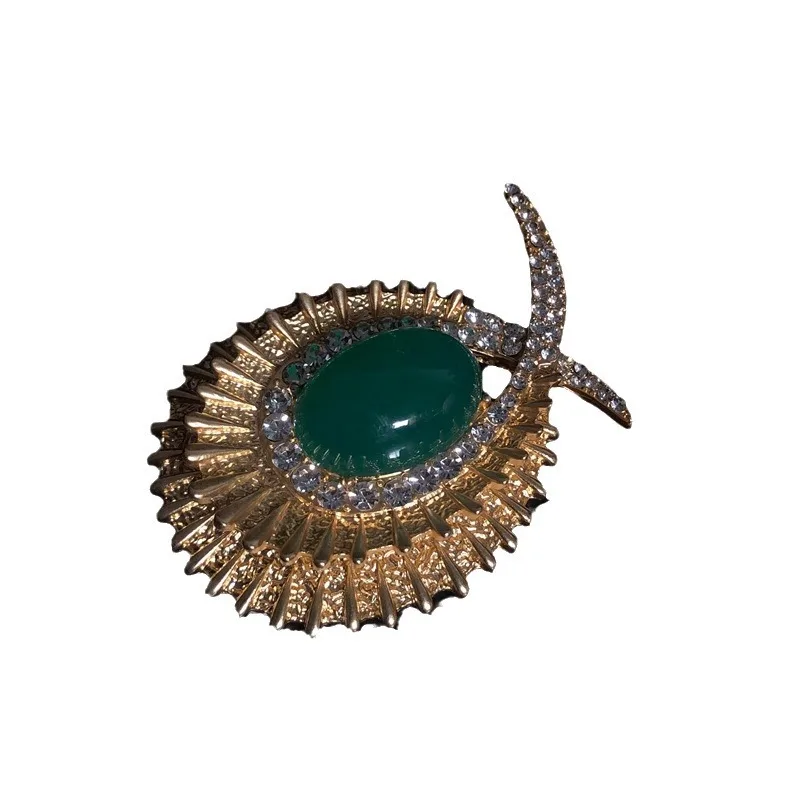 خمر الماس الزمرد بروشpinsuit شيونغسام بروش الملحقات #5