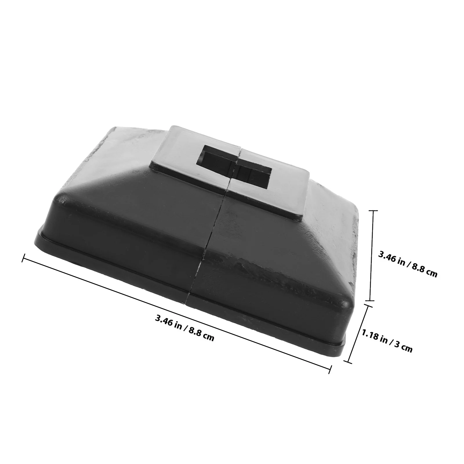 2 pcs Penutup Kaki Railing Plastik, Pelindung Tiang Lepas Pasang untuk Tiang Kayu, Tangga, Pagar, Patio, Balkon, Dek, Penutup Alas Terpisah