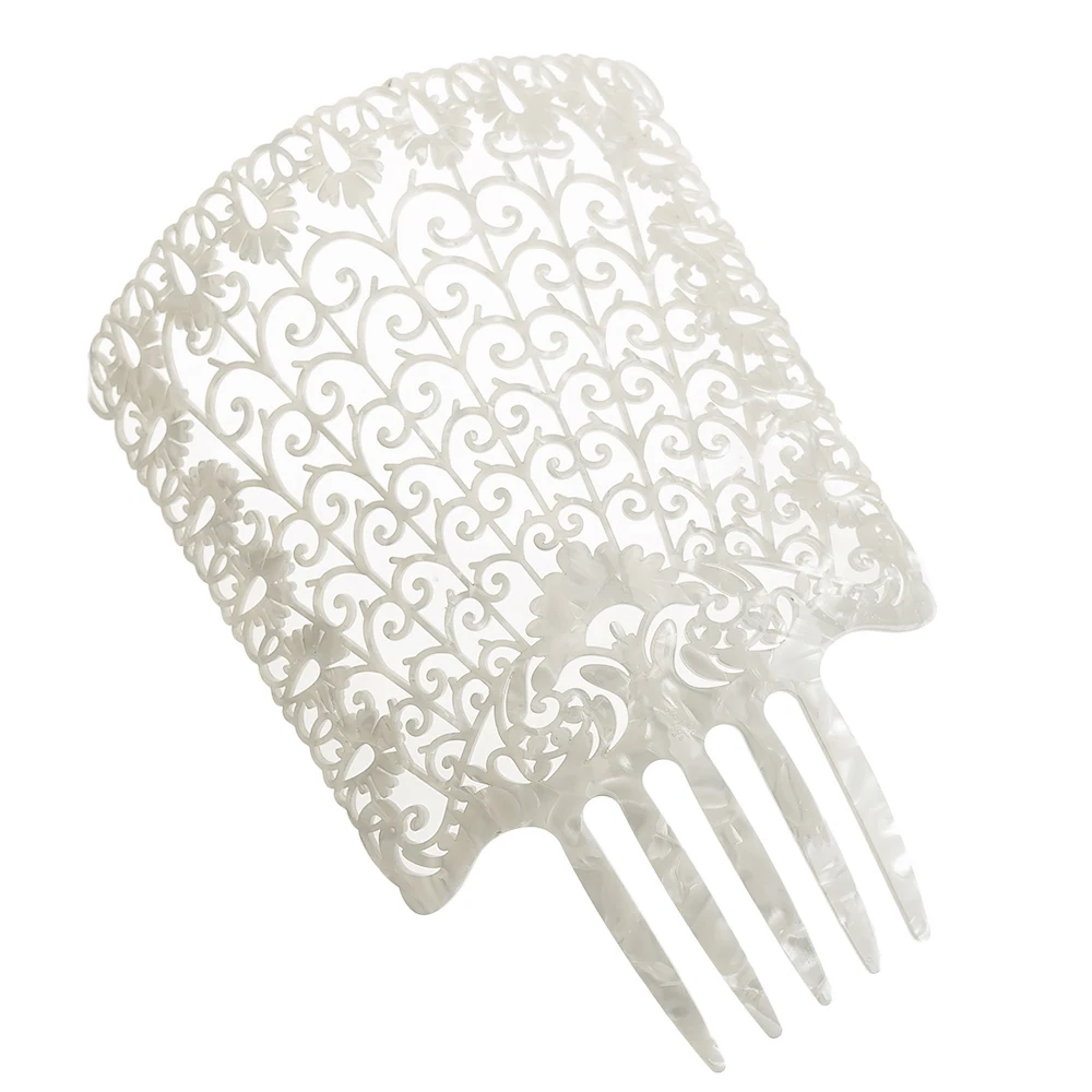 Vintage High Hair Combs Colorful Acetate Hair Accessories Tortoiseshell Hair clips Flamenco Headdresses Women Hair jewelry Art