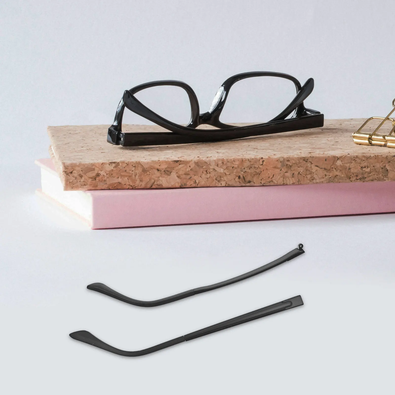 1Pair Replacement Eyeglasses Temples Arms Legs for Most Glasses DIY Fashion Accessory Comfortable Nonslip Ear Friendly Glasses