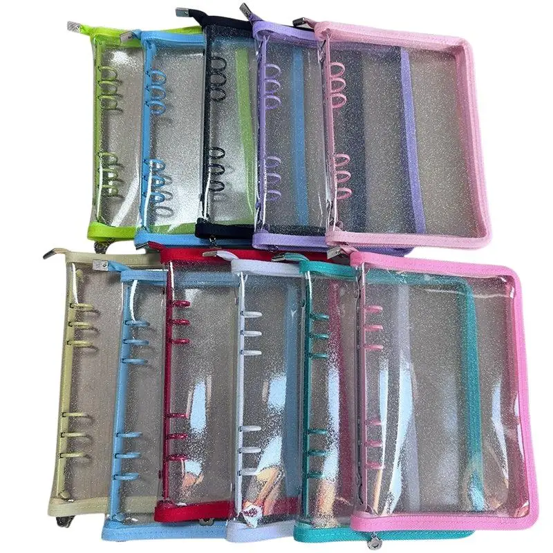 A5 Size Glitter PVC Sticker Album Loose-leaf Notebook Photo Album Case For Instant Camera Star Collection Album