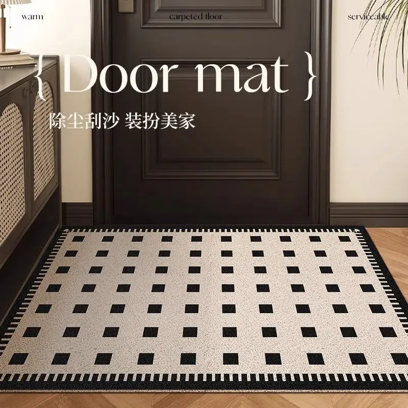 Entrance Door Mat Entrance Silk Ring Dirt Resistant Non Slip Rug Household Wash Free Entrance Mat Carpet Can Be Cut